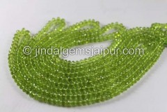 Peridot Far Faceted Roundelle