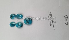 Black Spiderweb Turquoise Rose Cut Slices