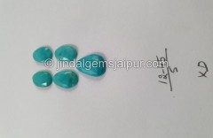 Turquoise Rose Cut Slices