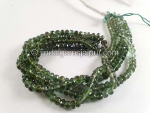 Green Tourmaline Faceted Roundelle Beads