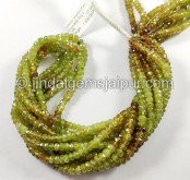 Sphene Shaded Faceted Roundelle Shape Big Beads