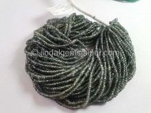 Green Sapphire Smooth Roundelle Beads -- SPPH200