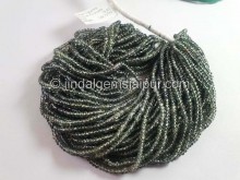 Green Sapphire Smooth Roundelle Beads -- SPPH200 Green Sapphire Smooth Roundelle Beads -- SPPH200