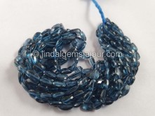 London Blue Topaz Faceted Nugget Beads -- LBT86