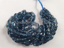 London Blue Topaz Faceted Nugget Beads