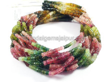 Tourmaline Faceted Tyre Shape Beads