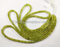 Sphene Faceted Roundelle Shape Beads