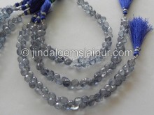 Blue Quartz Faceted Onion Shape Beads