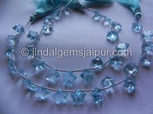 Sky Blue Topaz Star Cut Shape Beads