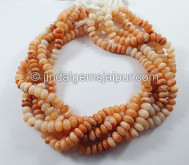 Multi Opal Smooth Roundelle Shape Beads