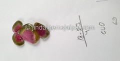 Watermelon Tourmaline Smooth Slices -- DETUR101 Watermelon Tourmaline Smooth Slices -- DETUR101