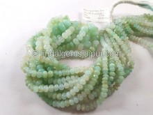 Blue Opal Smooth Roundelle Beads