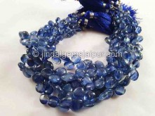 Kyanite Smooth Heart Beads -- KNT22