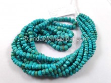 Sky Blue Chrysocolla Faceted Roundelle Beads