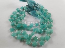 Amazonite Faceted Star Beads