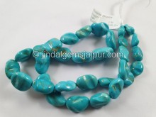 Golden Spiderweb Turquoise Irregular Nugget Beads -- TRQ191