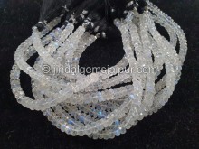 Rainbow Moonstone Faceted Roundelle Beads -- WHRA62