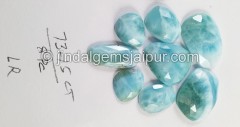 Larimar Rose Cut Slices