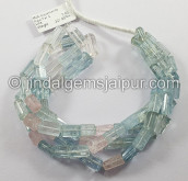 Multi Aquamarine Pipe Shape Big Beads Multi Aquamarine Pipe Shape Big Beads