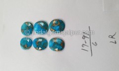 Copper Mohave Turquoise Rose Cut Slices -- DETRQ209