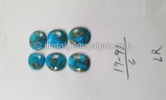 Copper Mohave Turquoise Rose Cut Slices