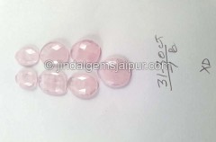 Pink Morganite Rose Cut Slices -- DEMRGT12