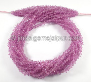 Pink Sapphire Faceted Drops Shape Beads