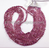 Rubellite Faceted Oval Shape Beads Rubellite Faceted Oval Shape Beads