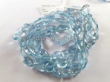 Aquamarine Plain Nuggets Beads -- AQMA225 Aquamarine Plain Nuggets Beads -- AQMA225