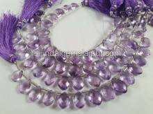 Amethyst Faceted Dolphin Pear Beads -- AMTA96