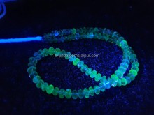 Hyalite Opal Smooth Roundelle Beads --  HTOP2