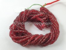 Red Spinel Faceted Roundelle Beads -- RDSP26