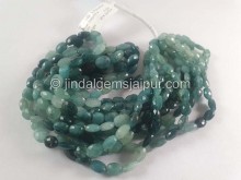 Grandidierite Shaded Faceted Oval Beads
