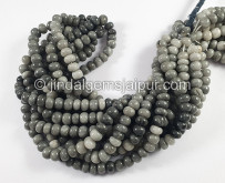 Grey Chrysoberyl Smooth Roundelle Shape Beads Grey Chrysoberyl Smooth Roundelle Shape Beads