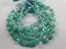 Amazonite Faceted Star Beads