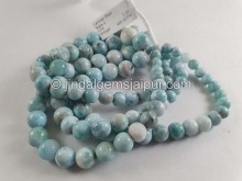 Larimar Plain Balls Beads