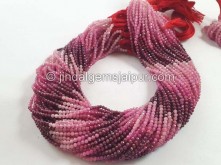 Natural Ruby Shaded Micro Cut Beads