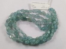 Grandidierite Shaded Smooth Oval Beads