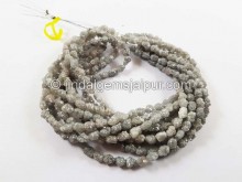 Grey Diamond Far Rough Nugget Beads