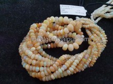 Orange Ethiopian Faceted Roundelle Beads --ETOPA119