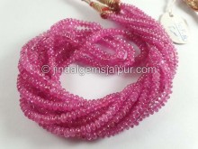 Ruby Smooth Roundelle Beads -- RBY63