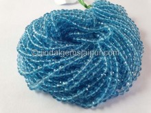 Swiss Blue Topaz Faceted Round Beads