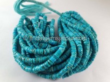Turquoise Smooth Tyre Beads -- TRQ289