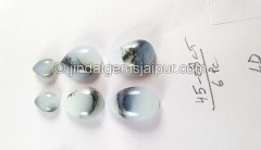 Peru Blue Opal Smooth Cabochons -- CTBLOP20