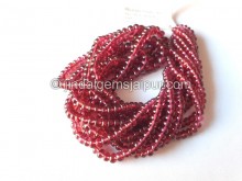 Rhodolite Garnet Smooth Roundelle Beads