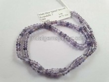 Multi Blue spinel smooth roundelle beads