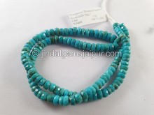 Turquoise Faceted Roundelle Beads -- TRQ246