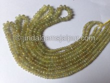 Chrysoberyl Smooth Roundelle Beads