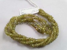 Sphene Faceted Roundelle Beads -- SPN2
