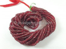 Red Spinel Faceted Roundelle Beads -- RDSP22